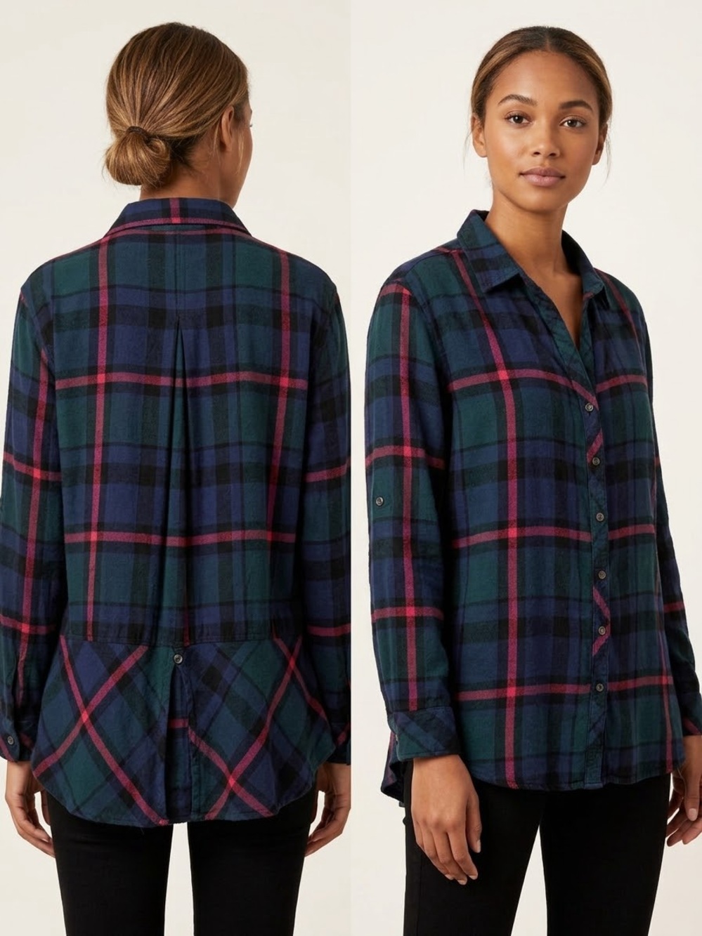 Plaid Button-Down Shirt